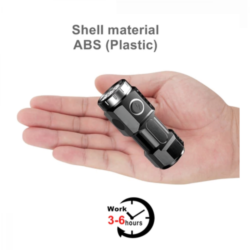 Mini Lanterna Tática Portátil Recarregável com Imã Kapbom - Imagem 3