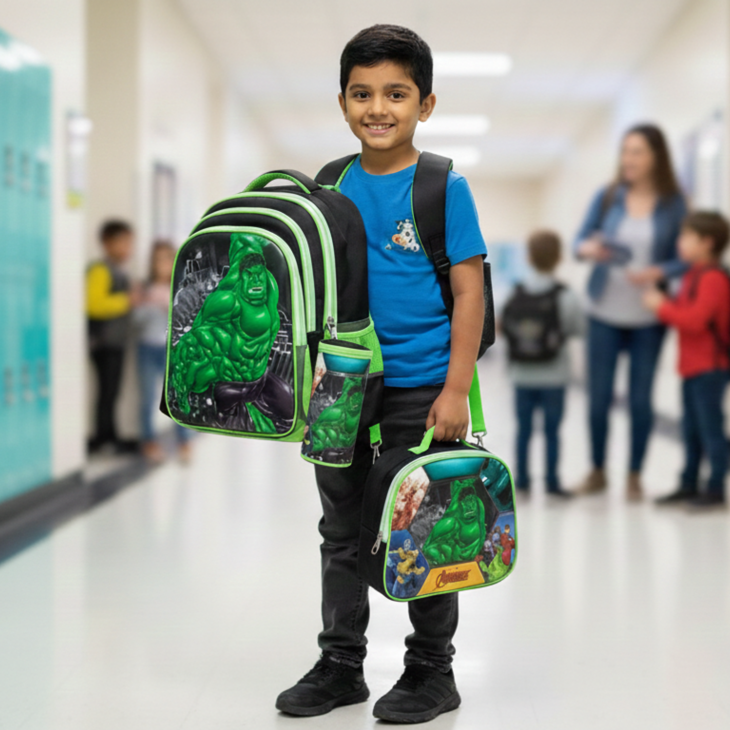 Mochila Escolar Infantil Hulk - Imagem 5