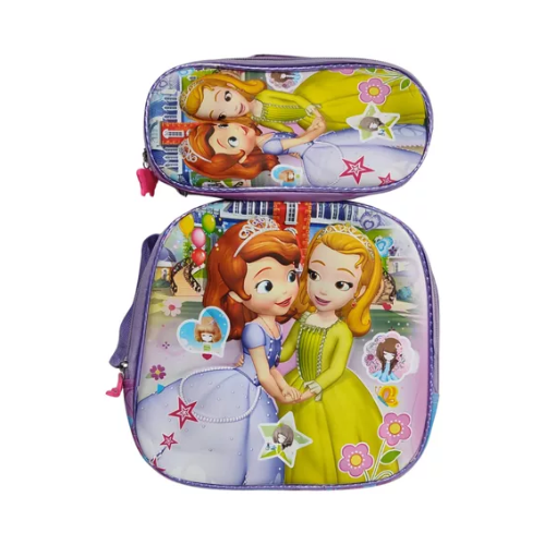 Kit Mochila 3D Rodinha Princesa Sofia - Imagem 3