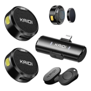 Microfone Duplo Kaidi Kmf4-c