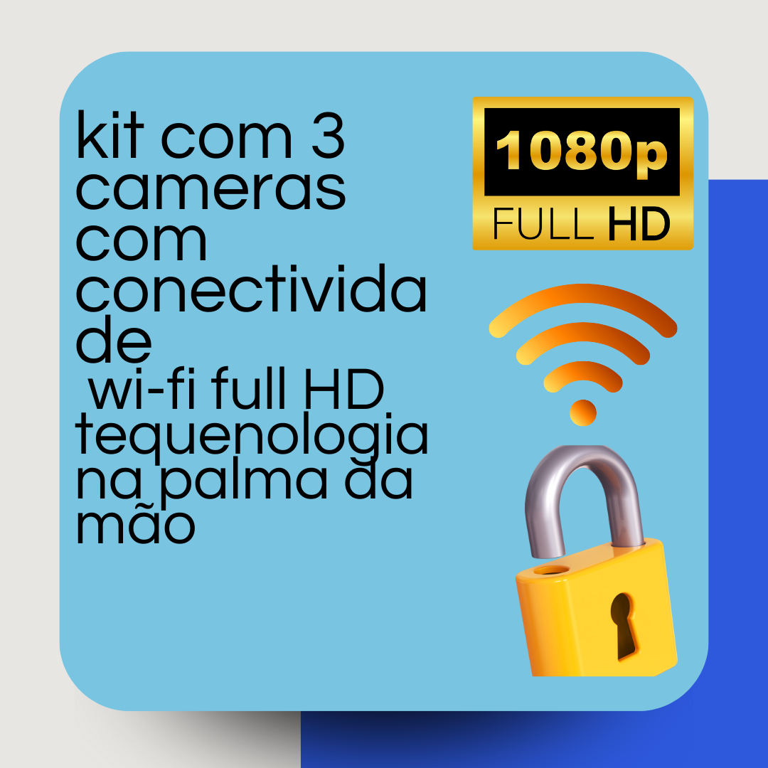 KIT 3 Mini Camera A9 - Imagem 4